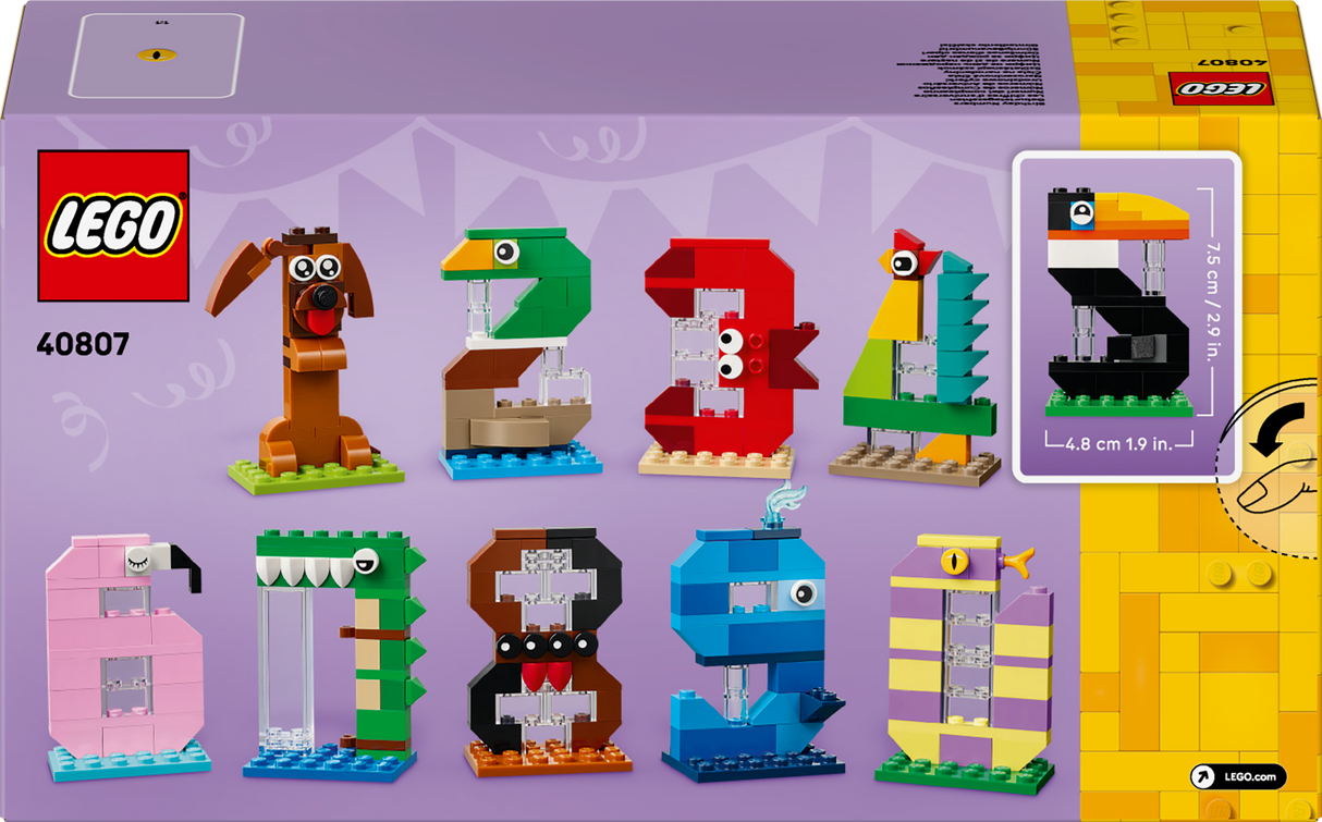 LEGO Iconic Birthday Numbers 40807L