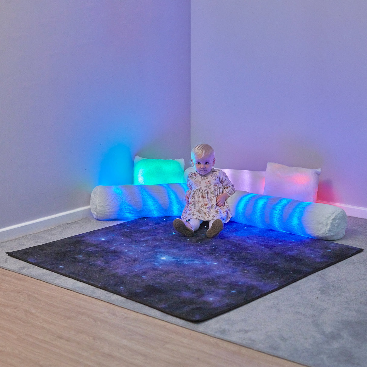 TTS Rechargeable Fibre Optic Sparkle Rug 100cm SD10518B
