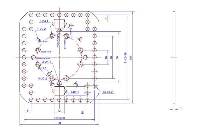 Makeblock Base Bracket B 14403