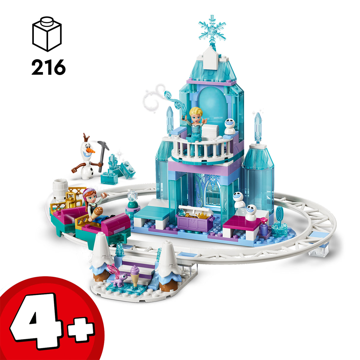 LEGO Disney Elsa's Ice Castle & Snow Ride Adventure 43281L