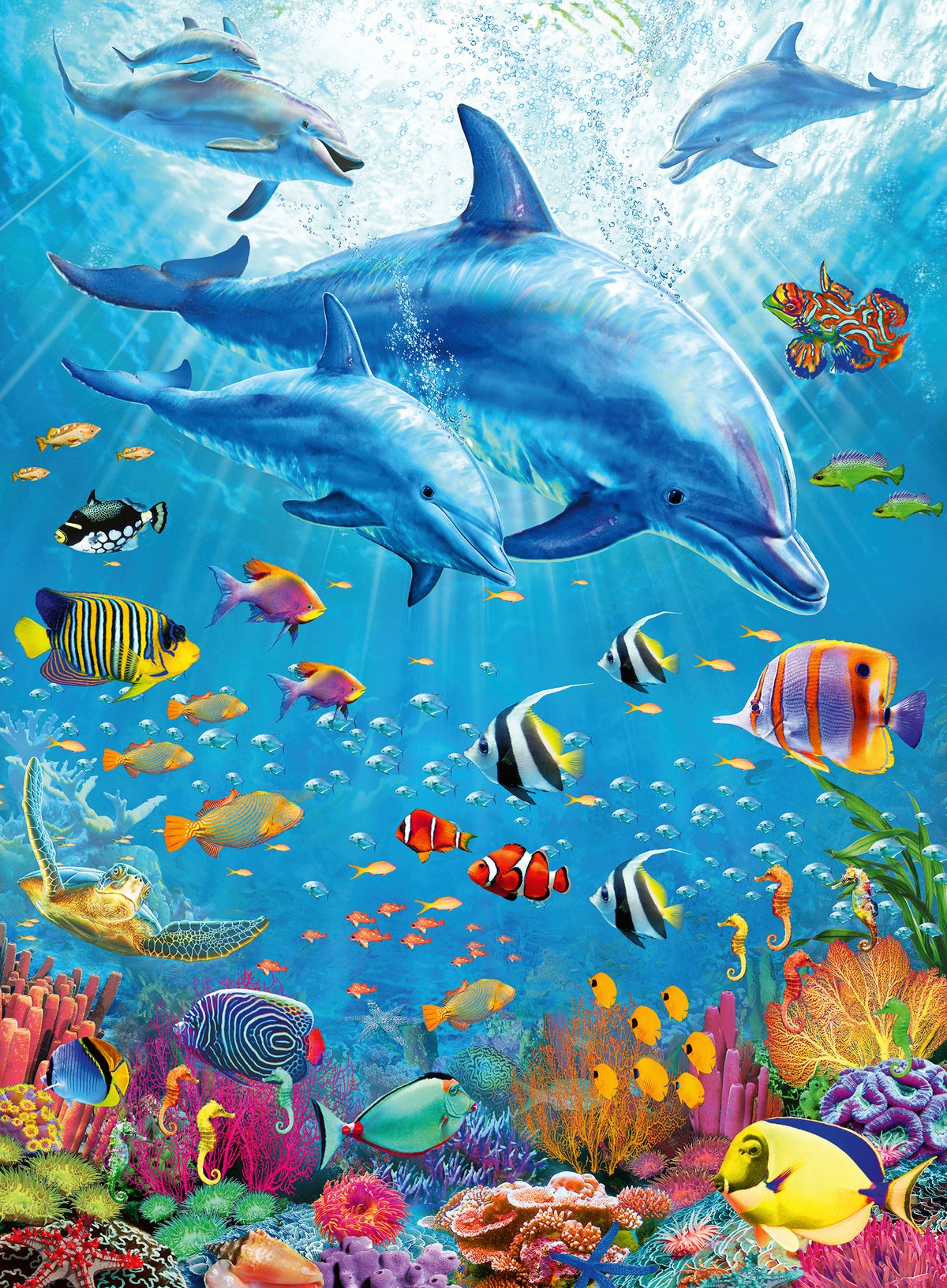 Ravensburger Puzzle 100 pc Pod of Dolphins 128891V