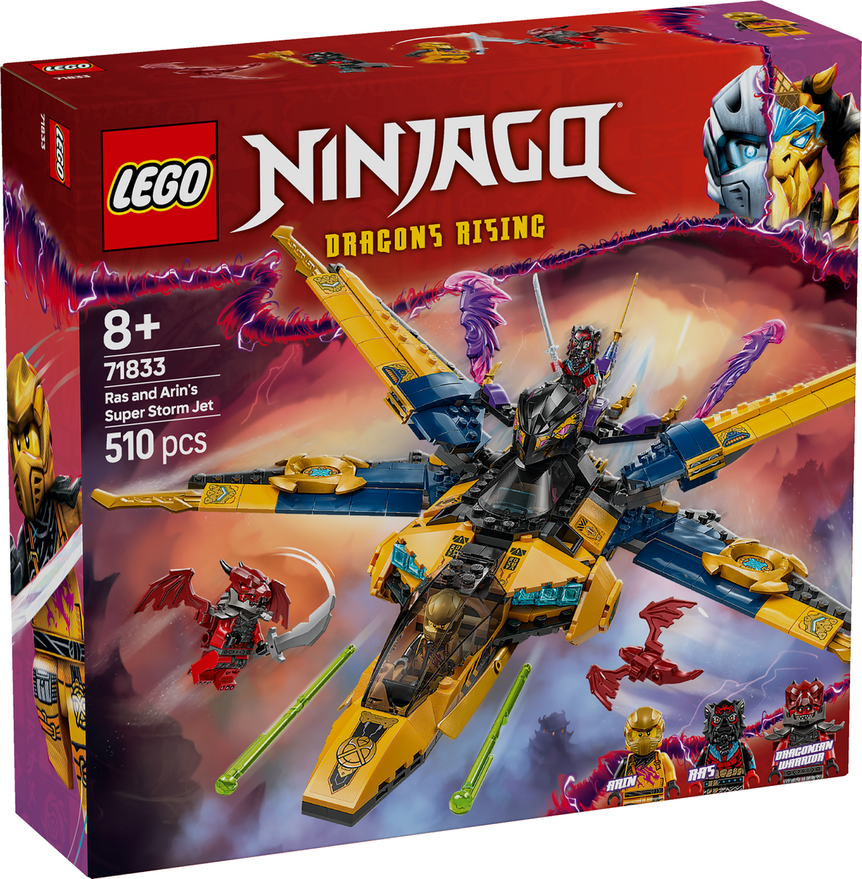 LEGO Ninjago Ras and Arin's Super Storm Jet 71833L