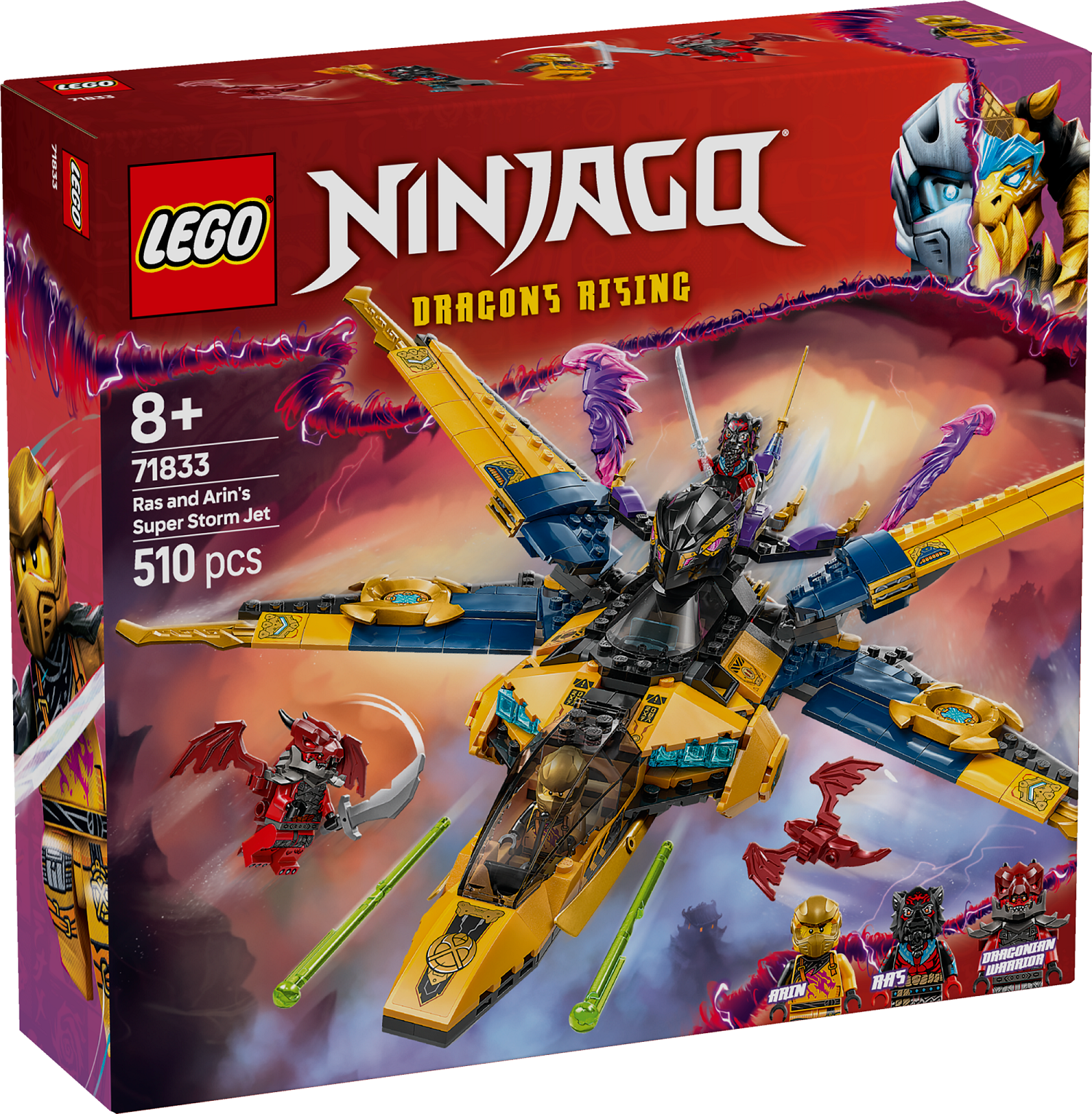 LEGO Ninjago Ras and Arin's Super Storm Jet 71833L