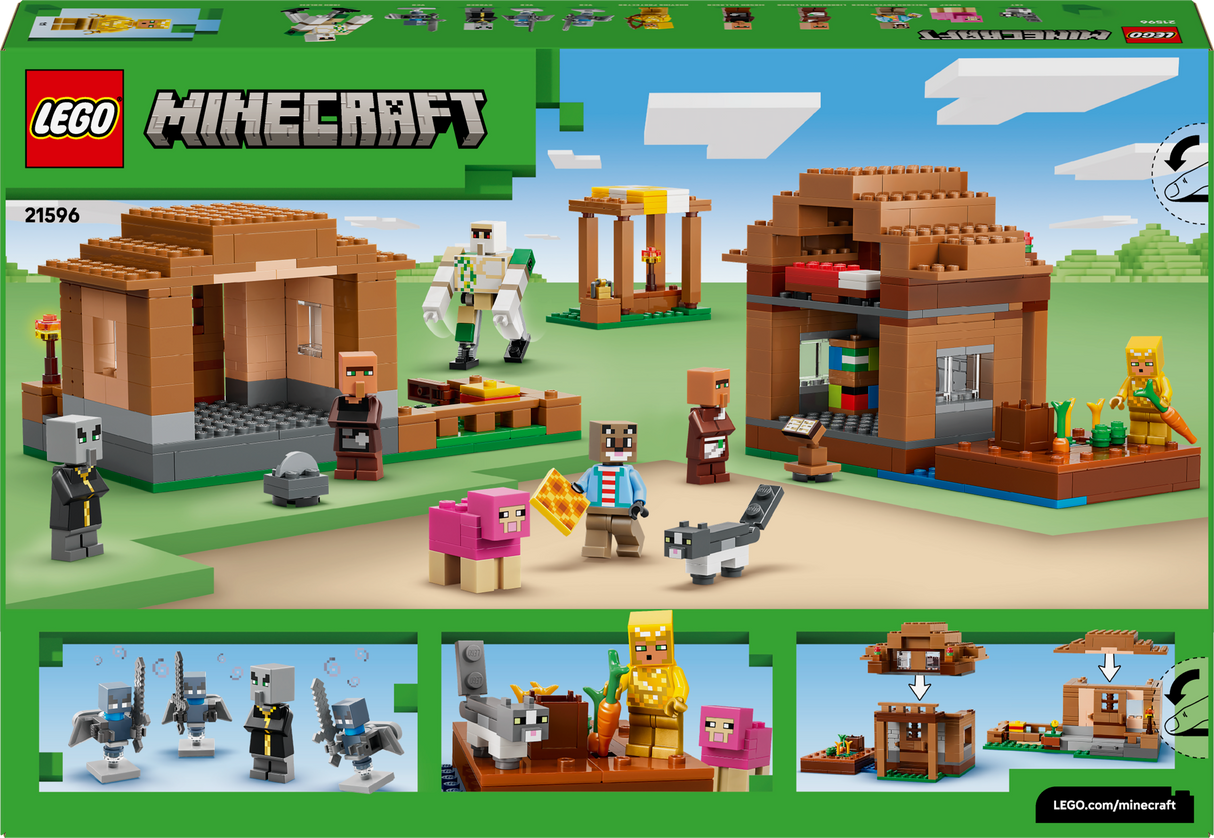 LEGO Minecraft Evoker Village Attack 21596L