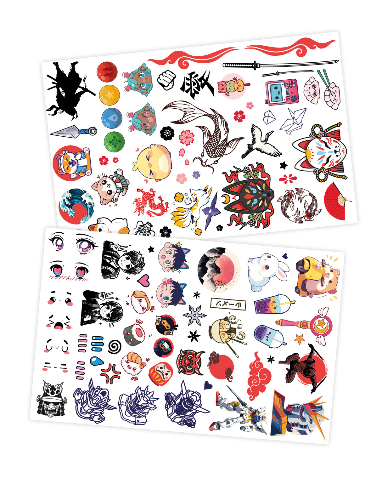 Buki Washable Tattoo Set Manga Style 75 pc TA007I