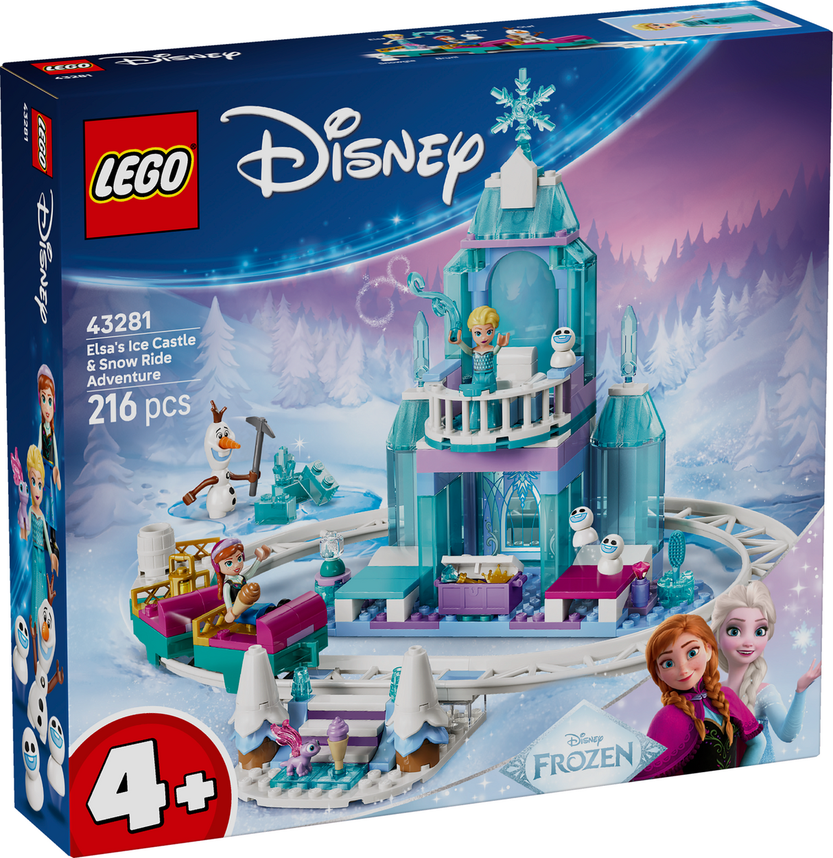 LEGO Disney Elsa's Ice Castle & Snow Ride Adventure 43281L