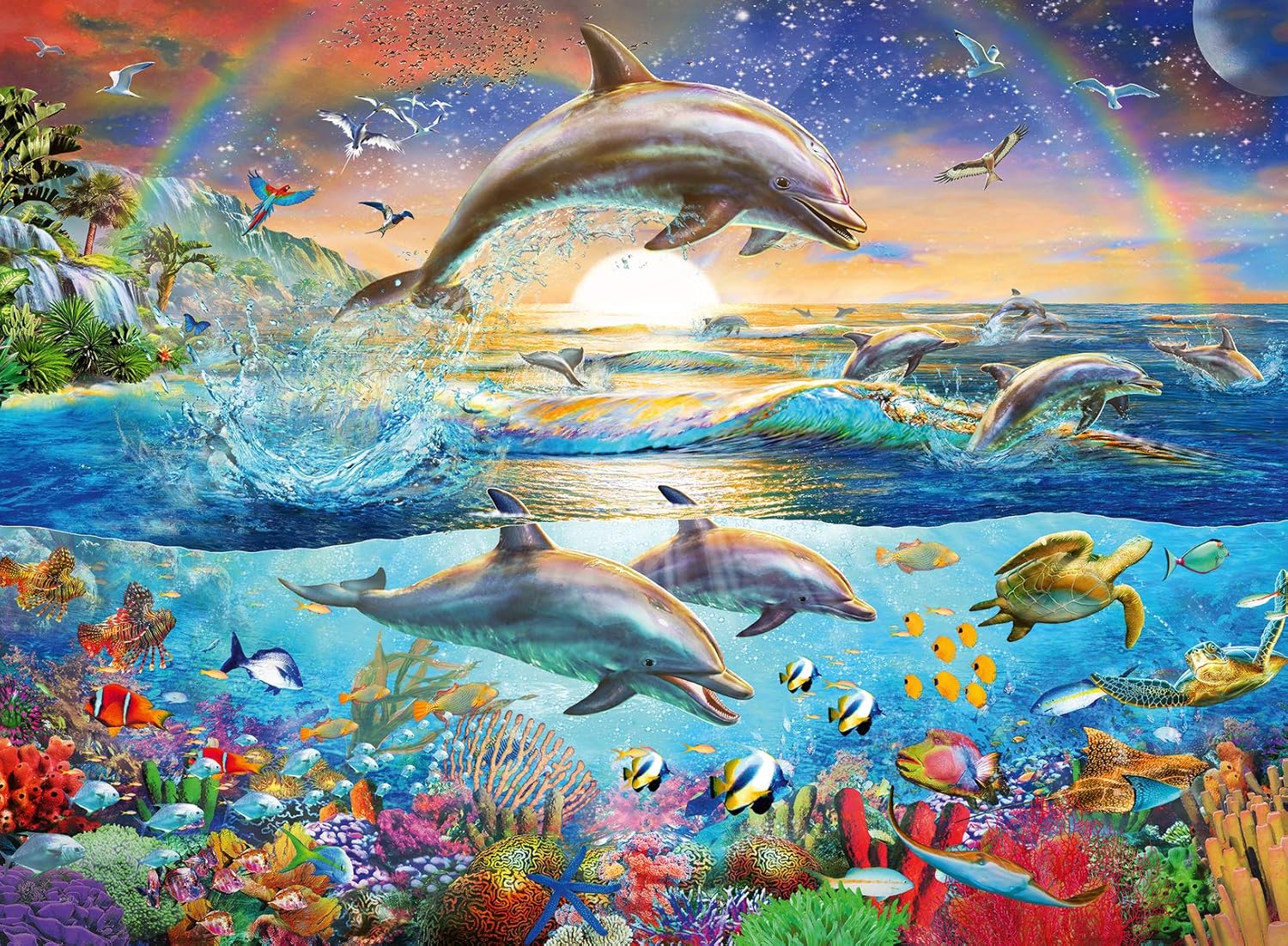 Ravensburger  Puzzle 300 pc Dolphin Paradise 128952V
