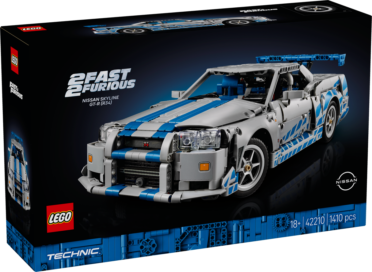 LEGO Technic 2 Fast 2 Furious Nissan Skyline GT-R (R34) 
 42210L