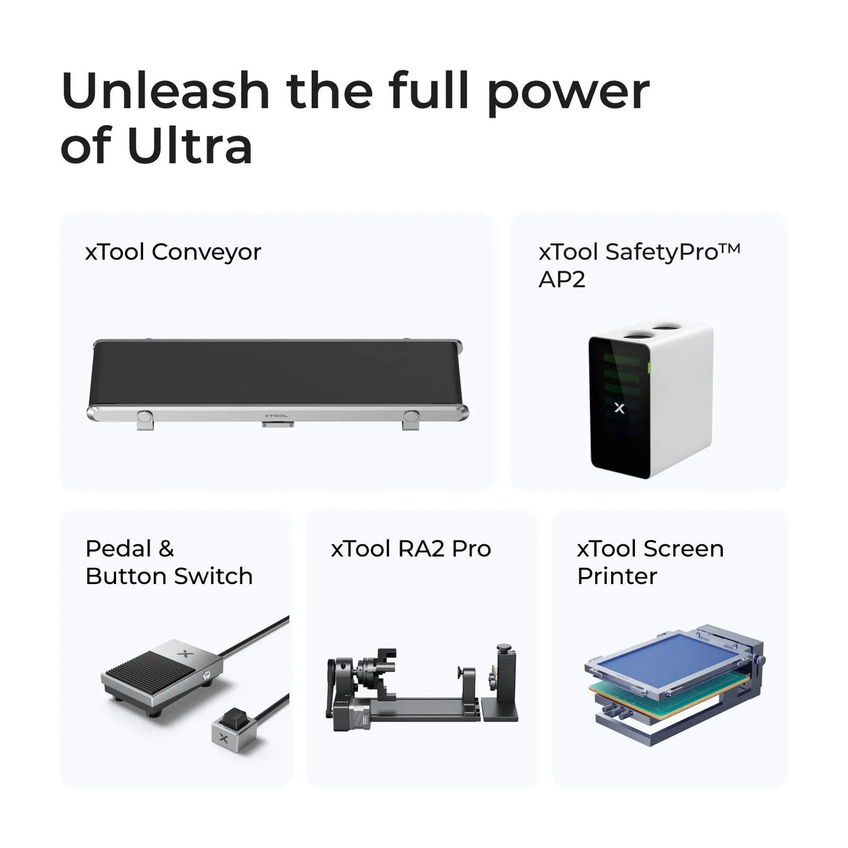 xTool F1 Ultra 20W Fiber & Diode Dual Laser Engraver, Class I P5010383