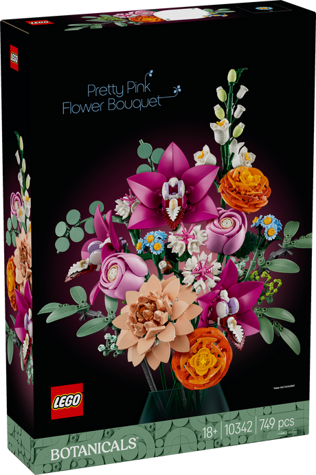 LEGO Botanicals Pretty Pink Flower Bouquet 10342L