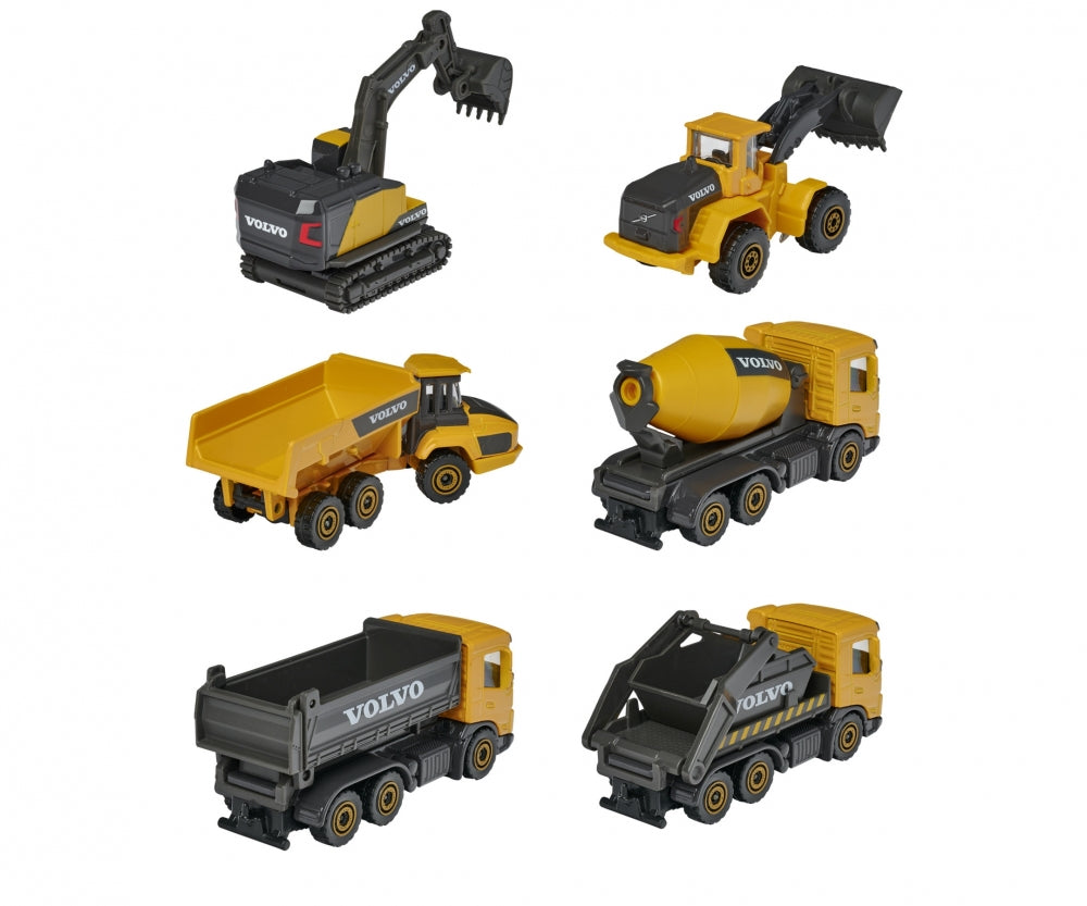 Majorette Volvo Construction Vehicle 6 Different 212057283B