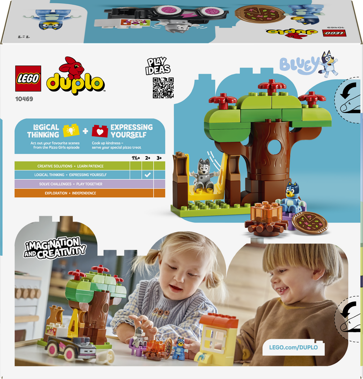 LEGO DUPLO Bluey Pizza Girls with Muffin and Bluey 10469L
