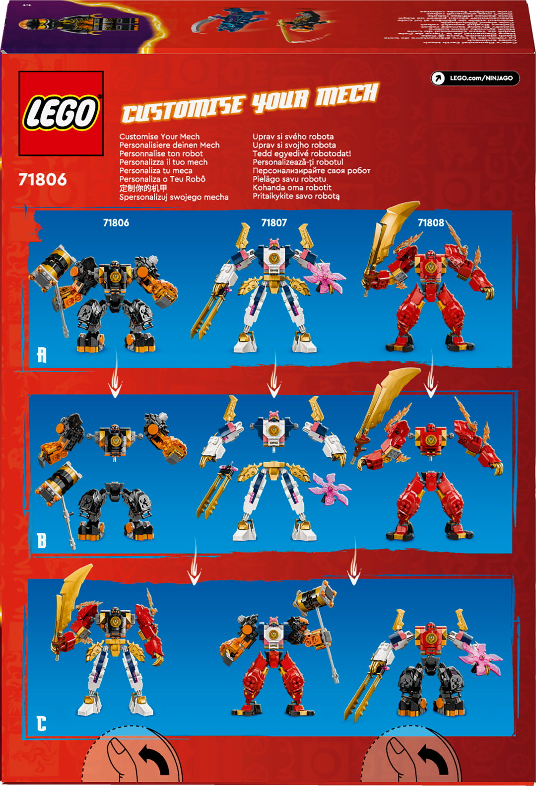 LEGO Ninjago Cole's Elemental Earth Mech 71806L