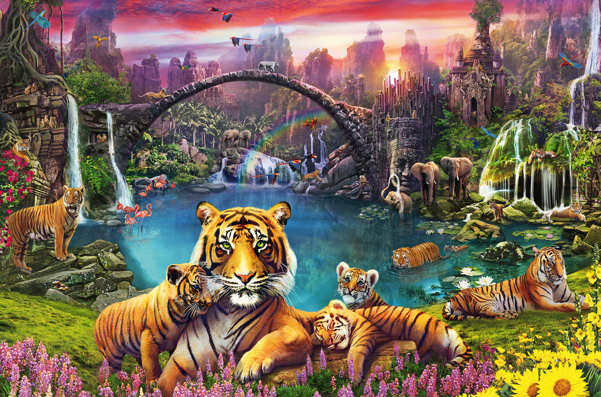 Ravensburger Puzzle 3000 pc Tiger in Paradise Lagoon
 167197V