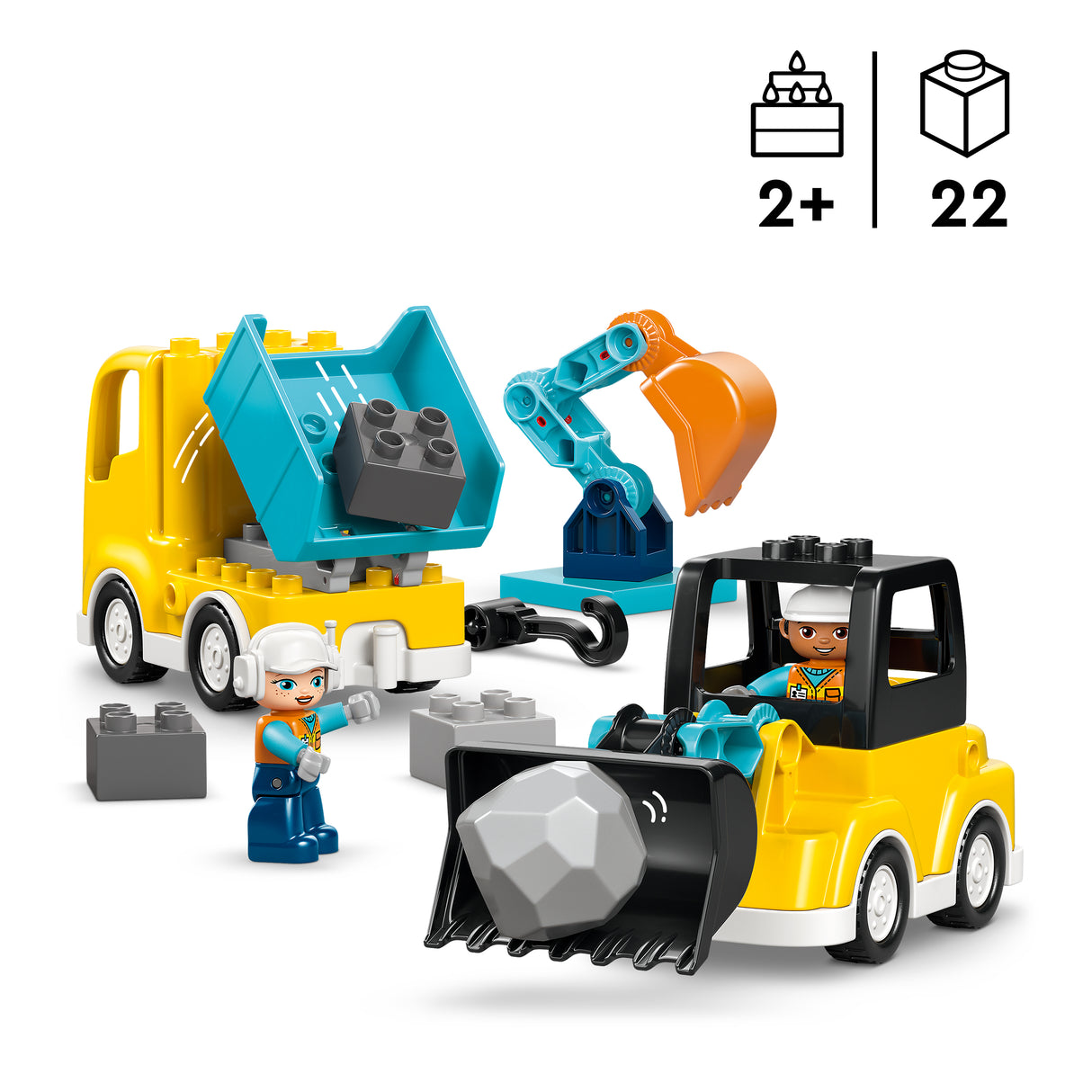 LEGO DUPLO 3 in 1 Construction Vehicles 10475L