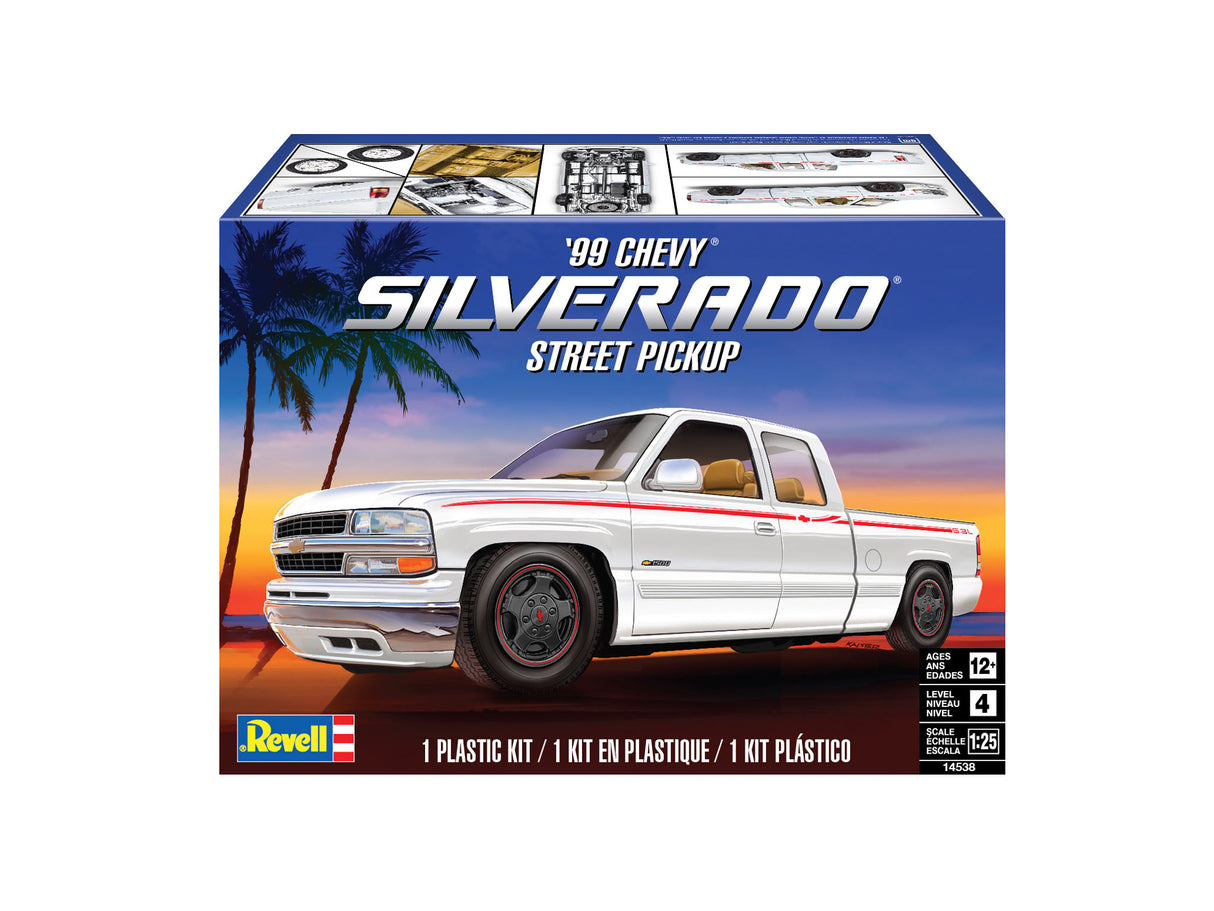 Revell Plastic Model 1999 Chevy Silverado Custom Pickup 1:25 14538R