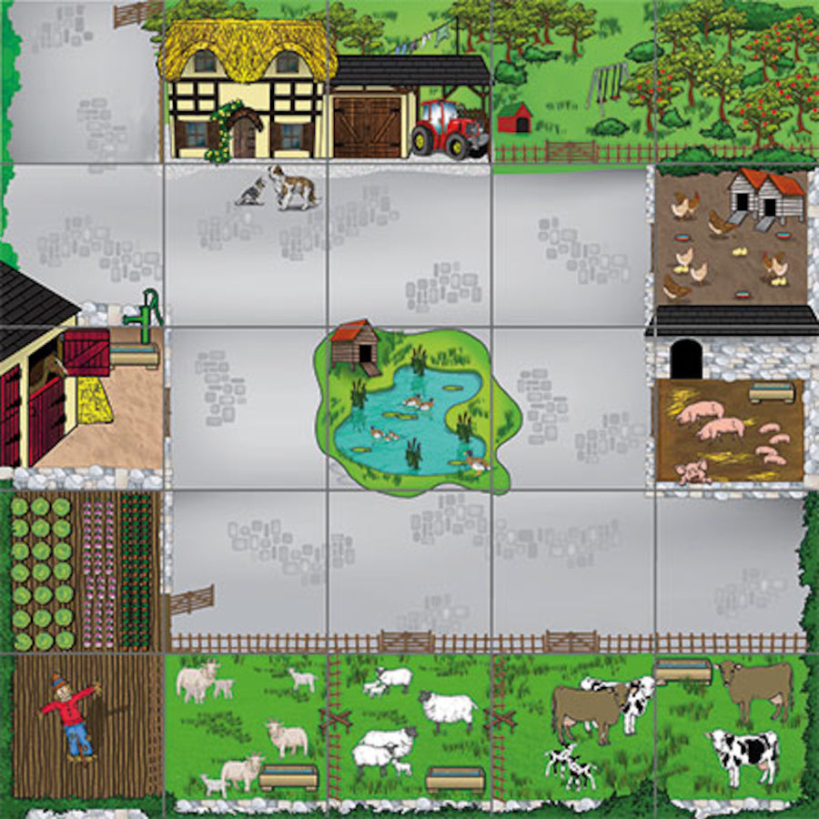 TTS Bee-Bot and Blue-Bot Farmyard Mat IBFARMB