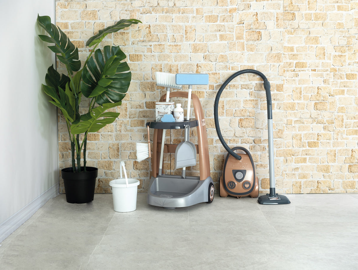 Smoby Cleaning Trolley + Vacuum Cleaner Rowenta 330325S