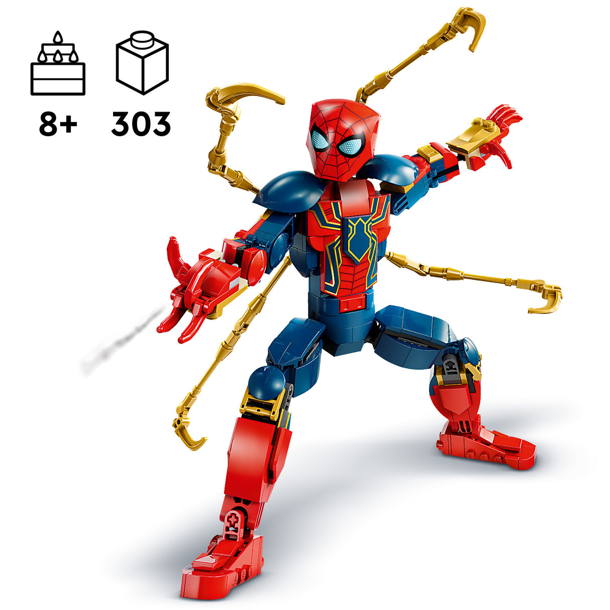 LEGO Marvel Iron Spider-Man Construction Figure 76298L