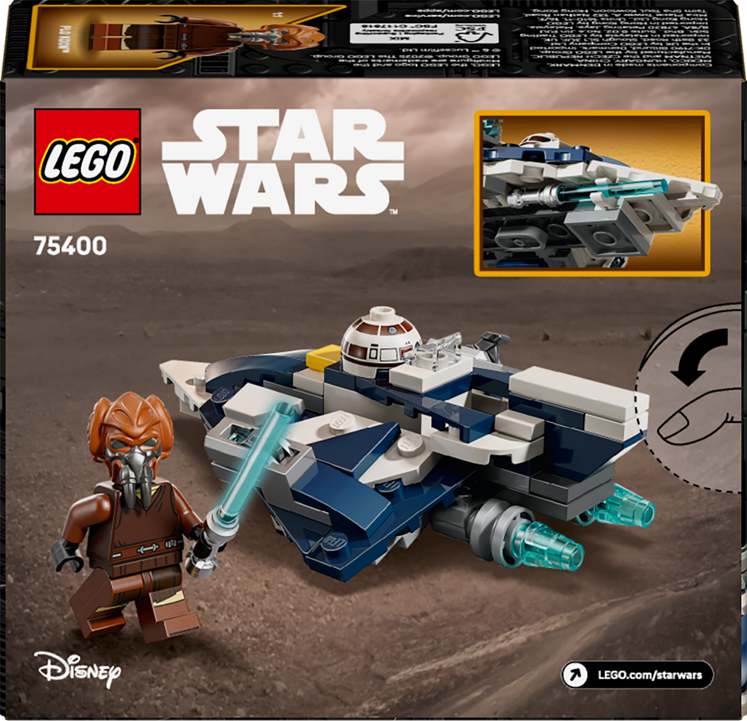 LEGO Star Wars Plo koon's Jedi Starfighter™ Microfighte 75400L
