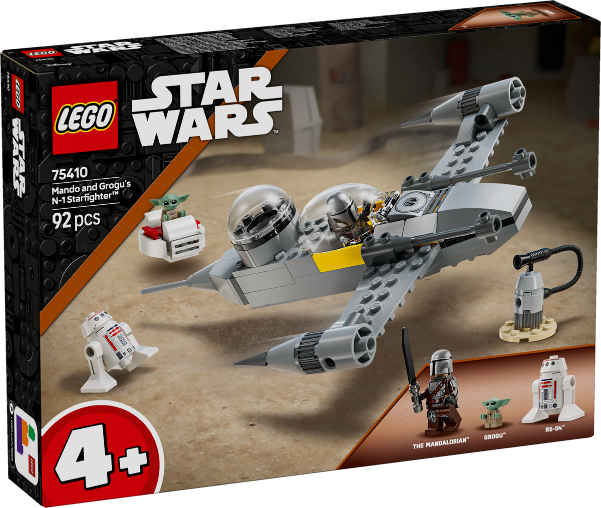 LEGO Star Wars Mando and Grogu's N-1 Starfighter 75410L