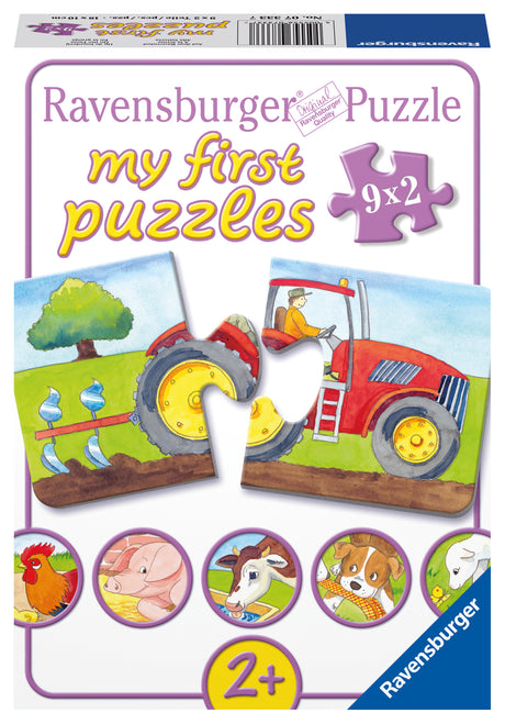 Ravensburger My First Puzzle 9x2 pc Farm 073337V