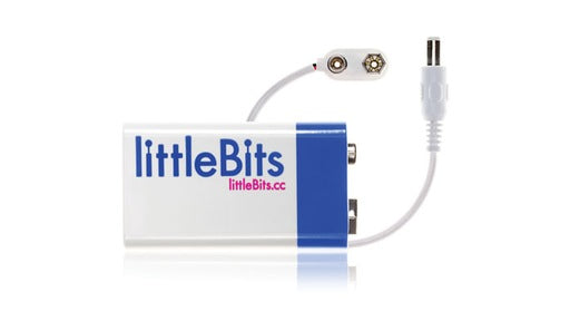 littleBits 9v Battery + Cable 660-0006-0000A