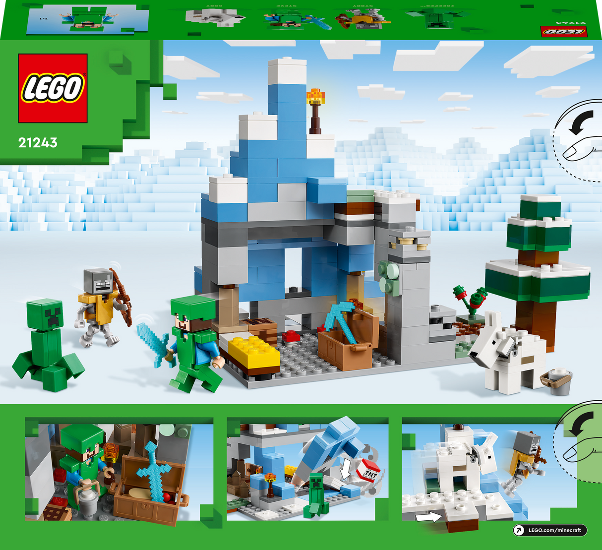 LEGO Minecraft The Frozen Peaks 21243L