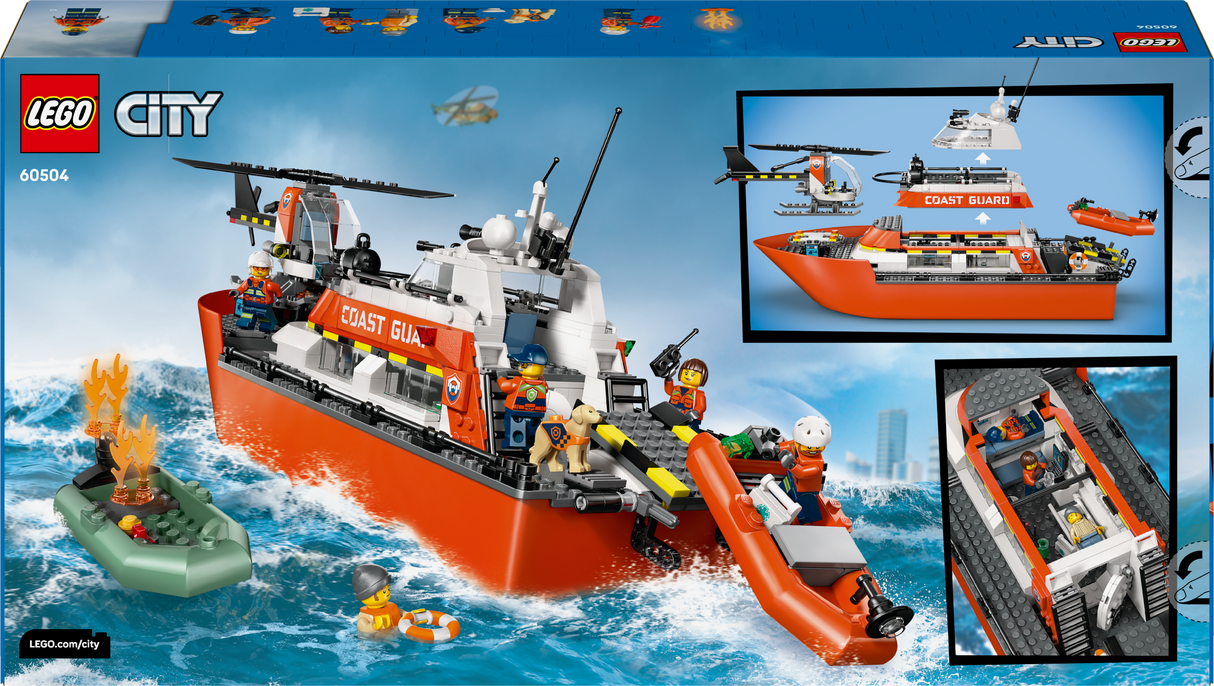 LEGO City Coast Guard Rescue Boat & Helicopter 60504L