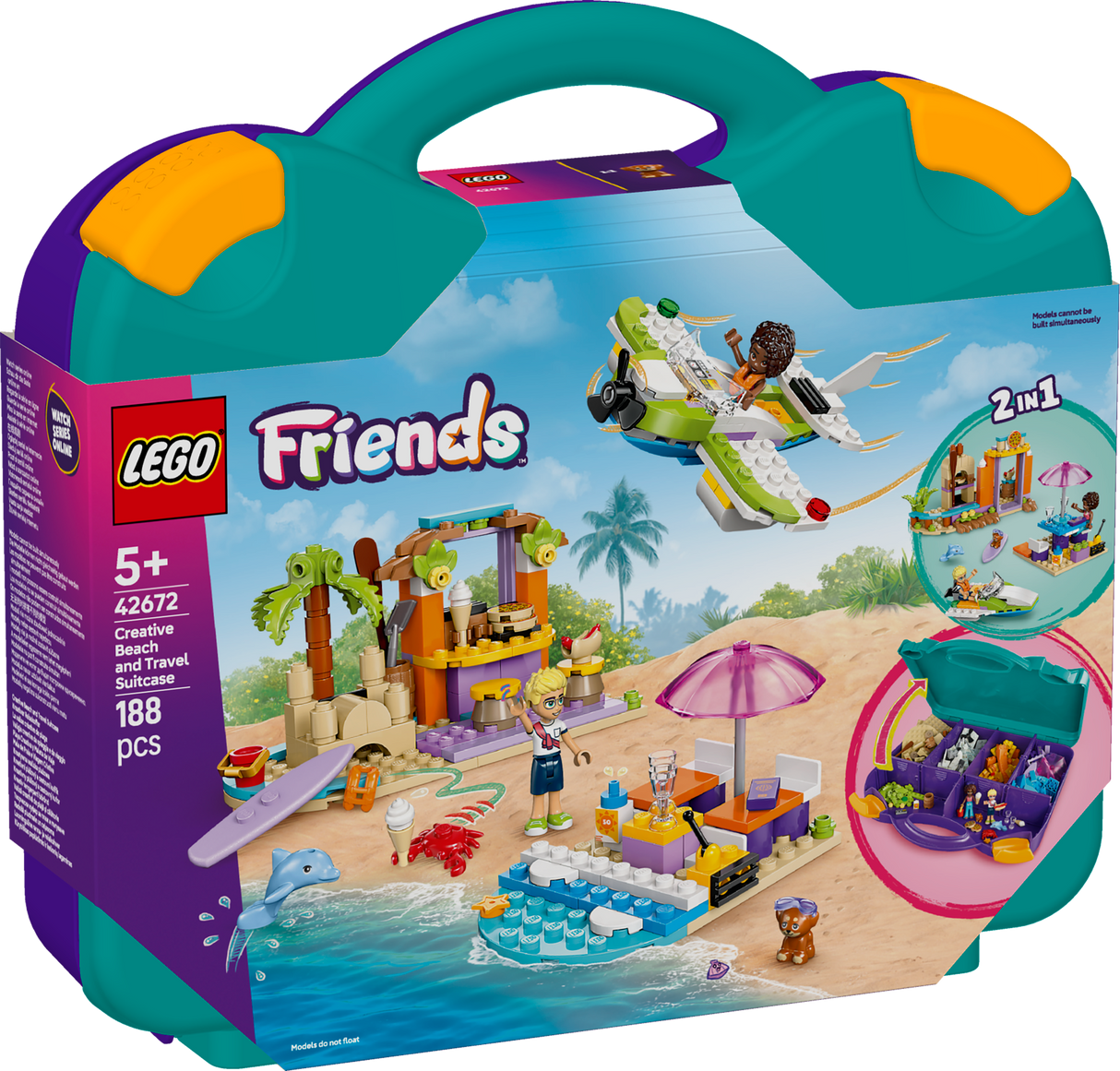 LEGO Friends Creative Beach and Travel Suitcase toy set 42672L