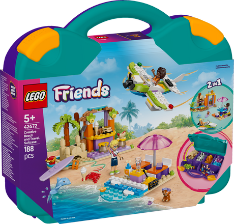 LEGO Friends Creative Beach and Travel Suitcase toy set 42672L