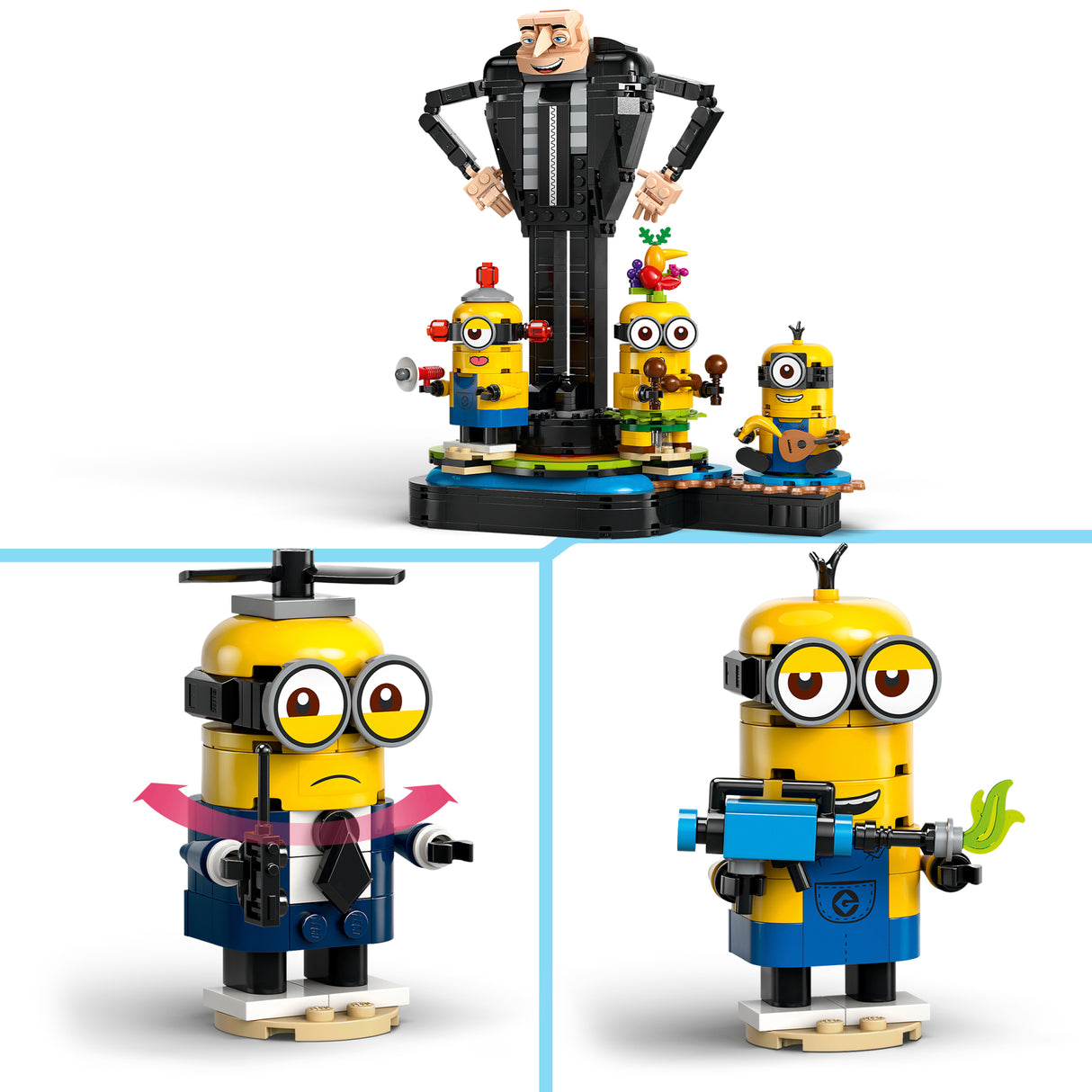 LEGO Minions Brick-Built Gru and Minions 75582L