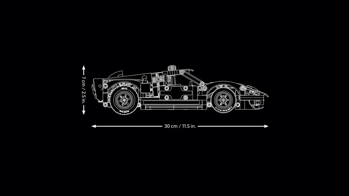LEGO Technic 1966 Ford GT40 MKII Race Car 42223L