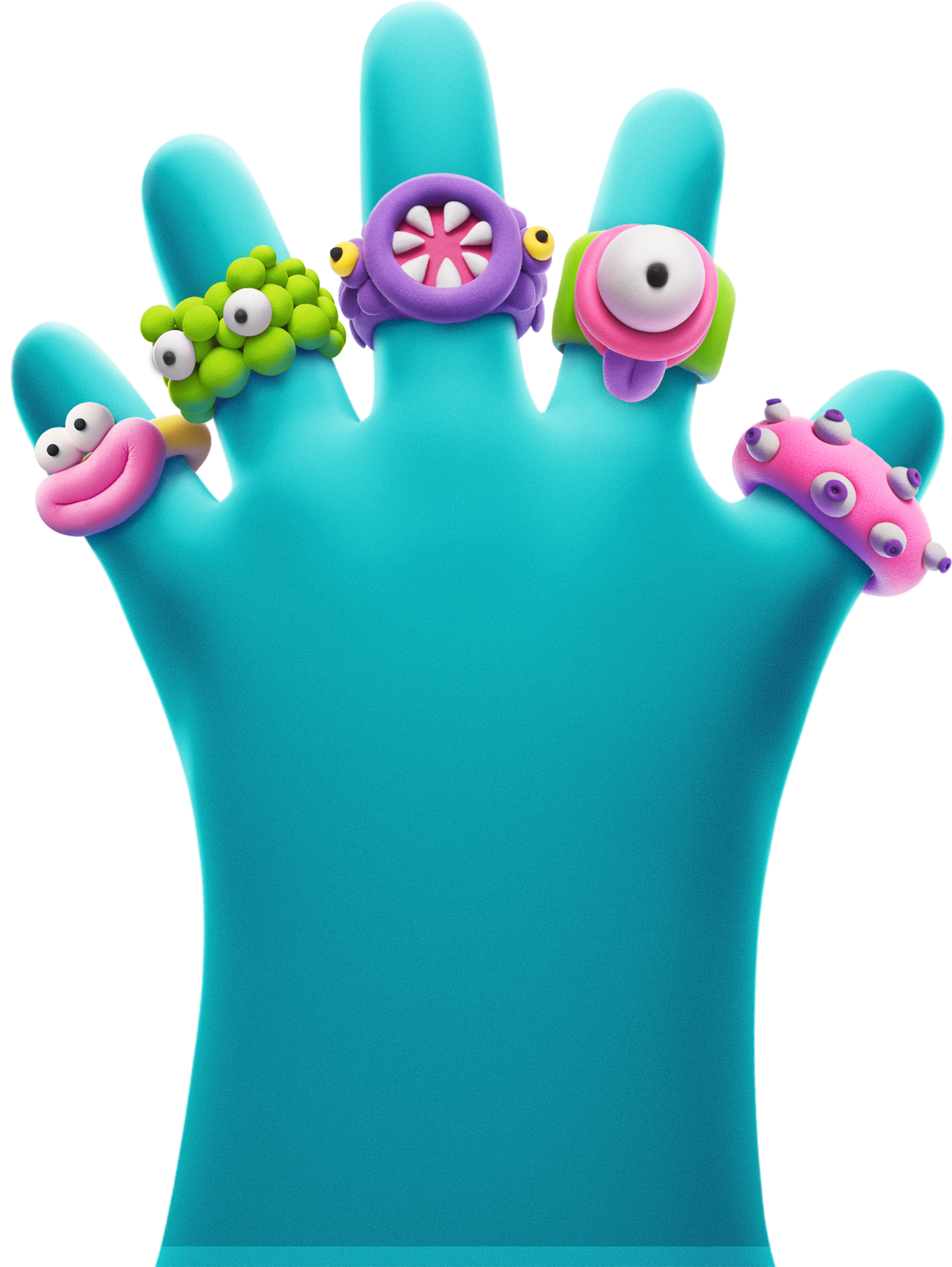 HEY CLAY Modeling Clay Rings Aliens 31003E