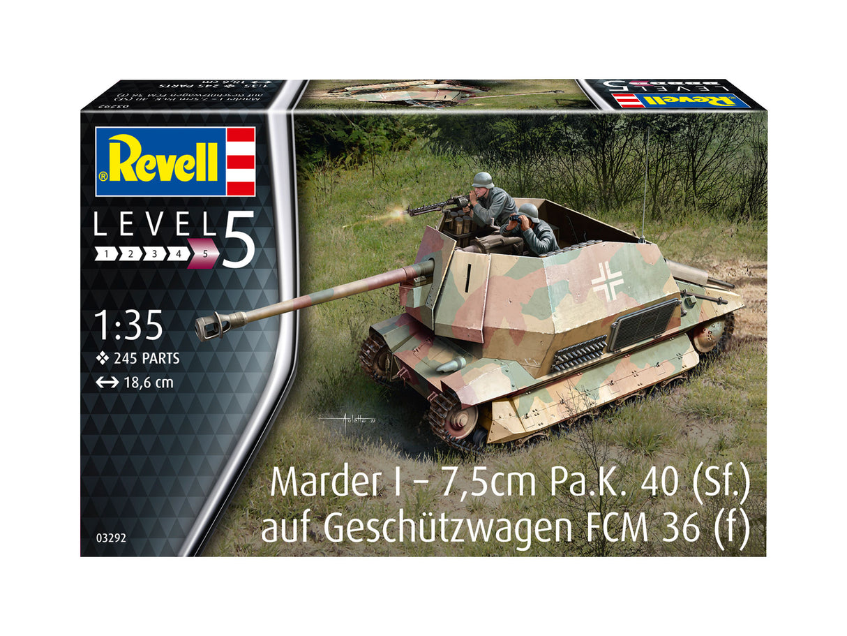 Revell Plastic Model Marder I on FCM 36 base 1:35 03292R