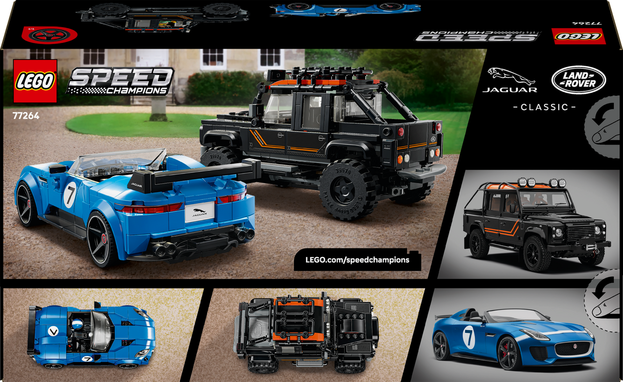 LEGO Speed Champions Jaguar Project 7 & Land Rover Defender 77264L