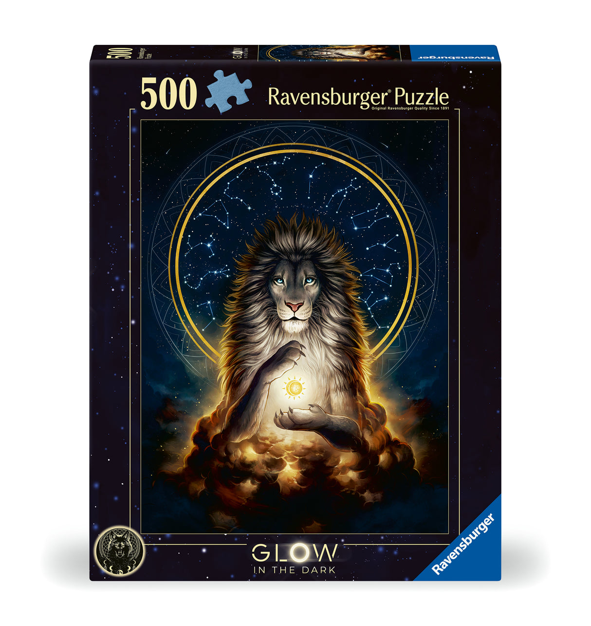 Ravensburger Glow In The Dark Puzzle 500 Pieces: Lion 12000480V