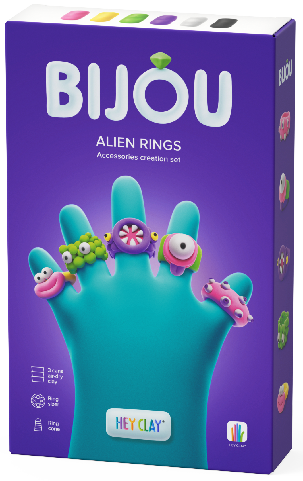 HEY CLAY Modeling Clay Rings Aliens 31003E