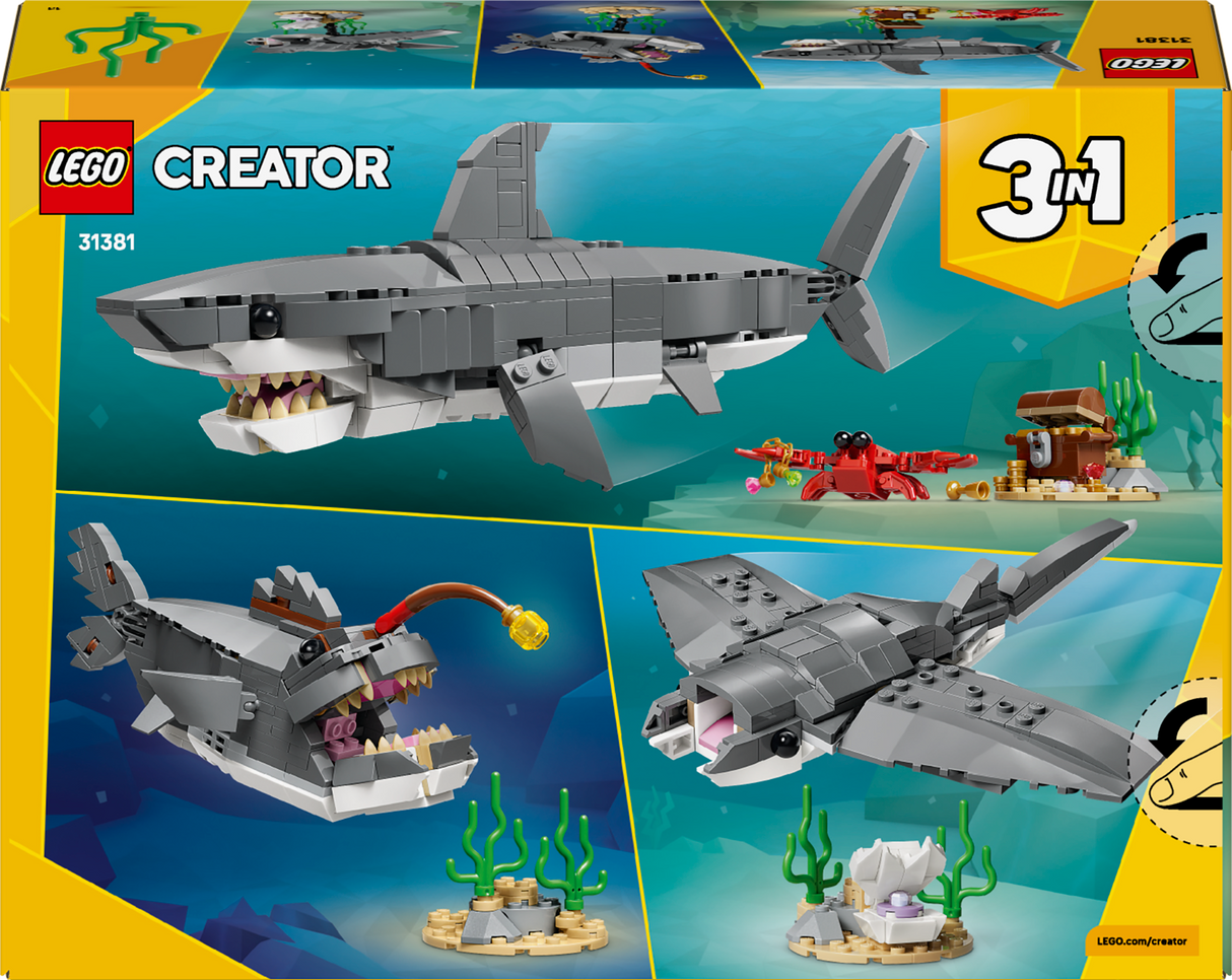 LEGO Creator Fierce Shark with a Treasure Chest 31381L