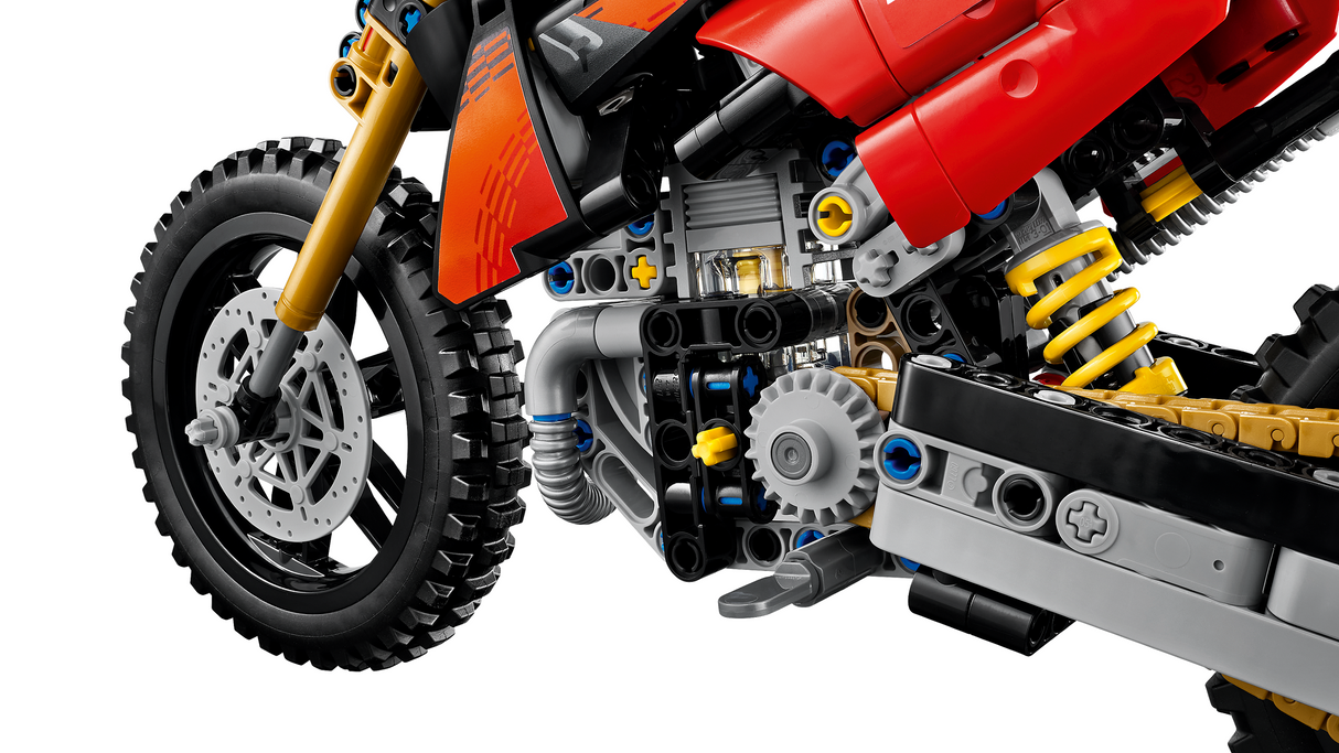 LEGO Technic Ducati Desmo450 MX Factory Motorcycle 42238L
