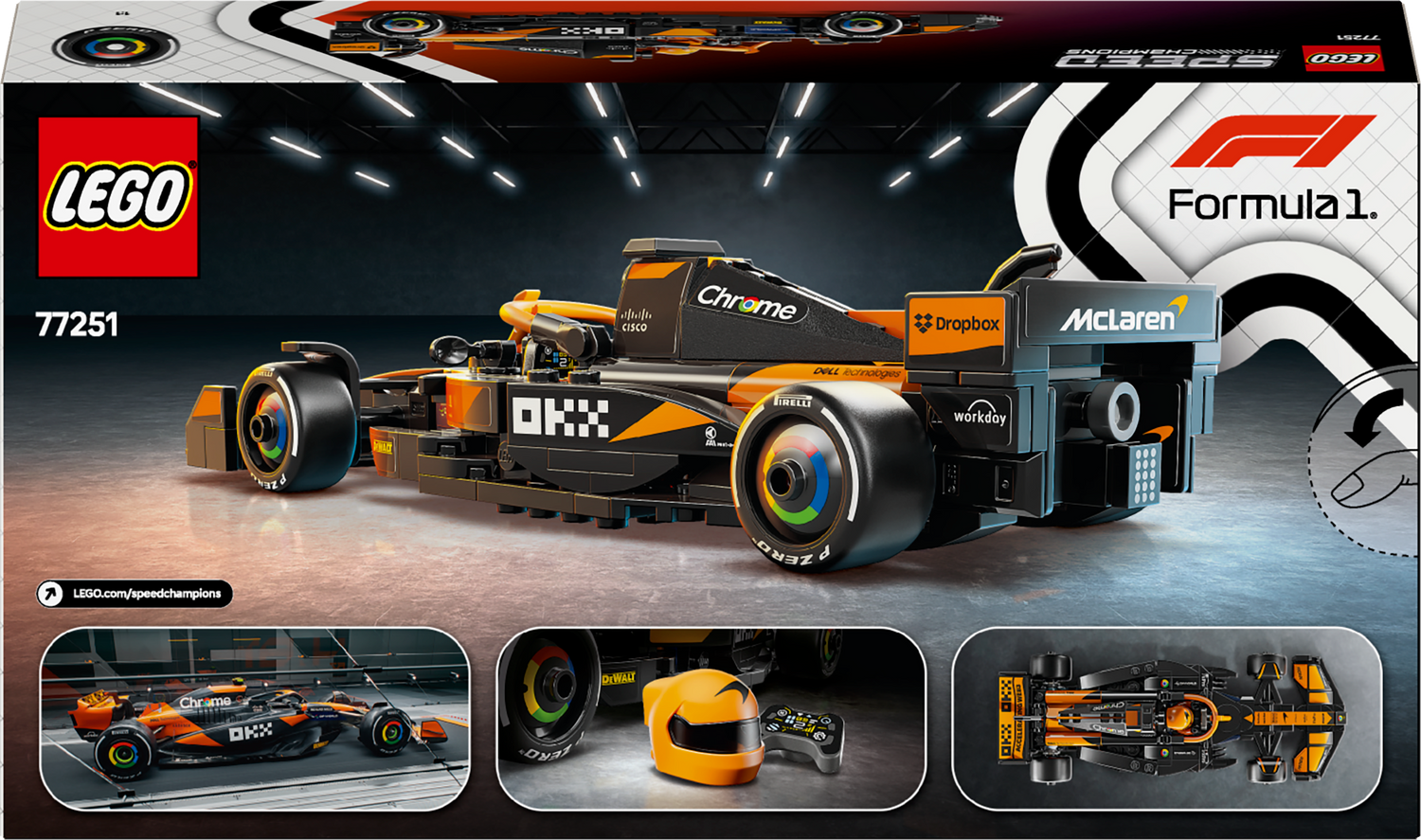 LEGO Speed Champions McLaren F1® Team MCL38 Race Car 77251L