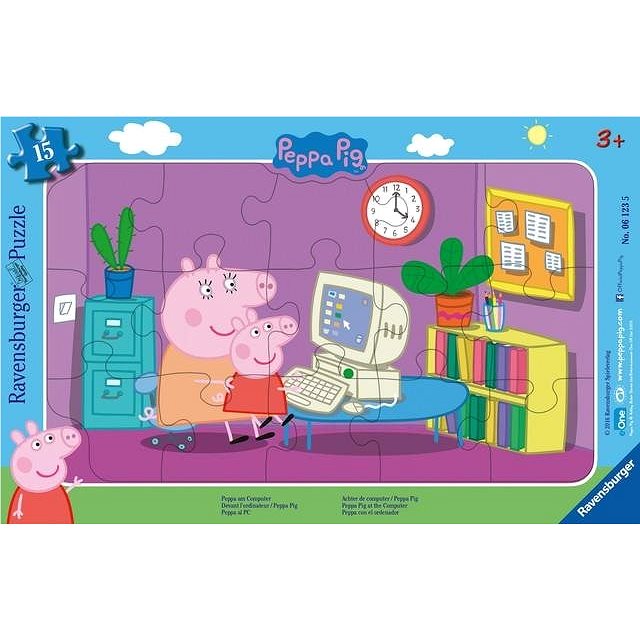 Ravensburger Frame Puzzle 15 pc Peppa the Pig 061235V