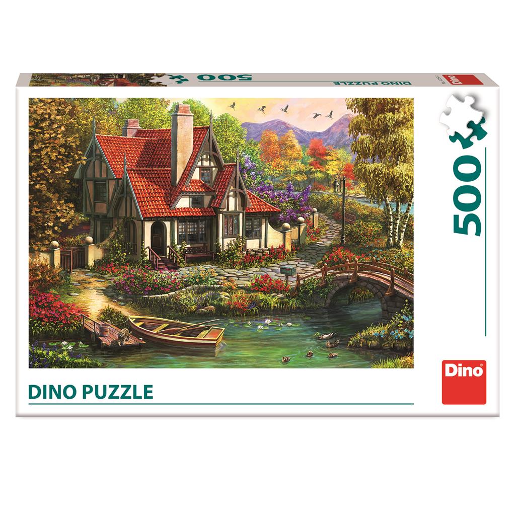 Dino Puzzle 500 pc Cottage near the lake 50251D