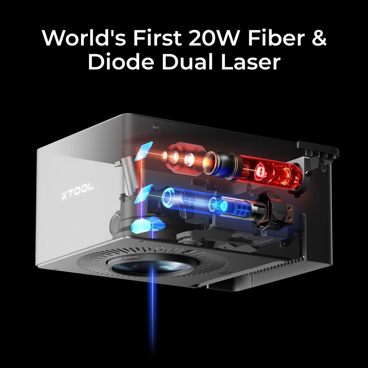 xTool F1 Ultra 20W Fiber & Diode Dual Laser Engraver, Class I P5010383