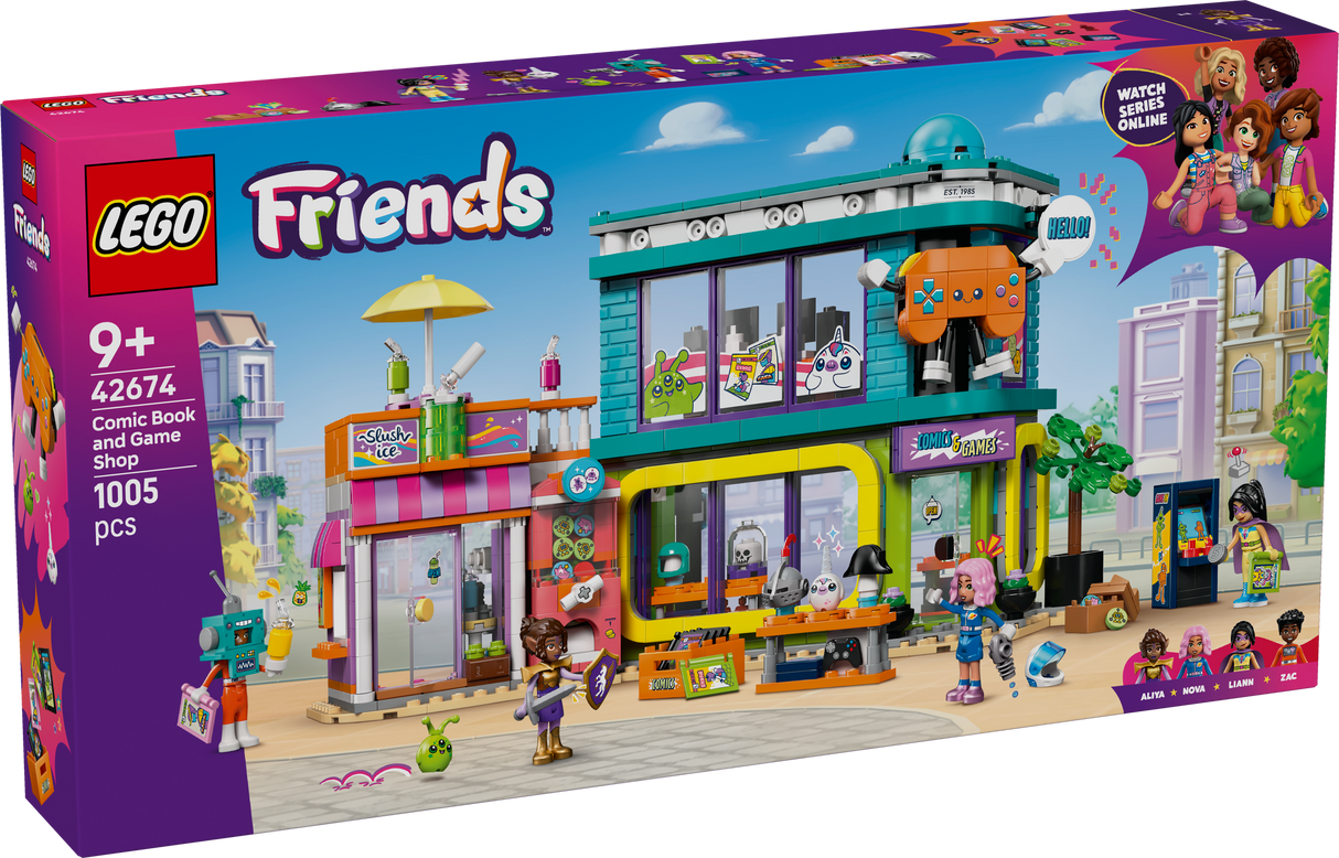 LEGO Friends Comic Book and Game Store 42674L