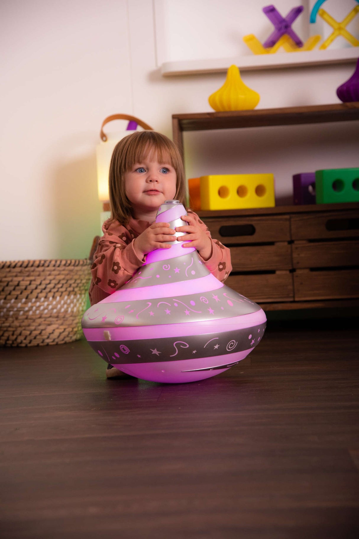 TTS Giant Light & Sound Spinning Top EY11701B