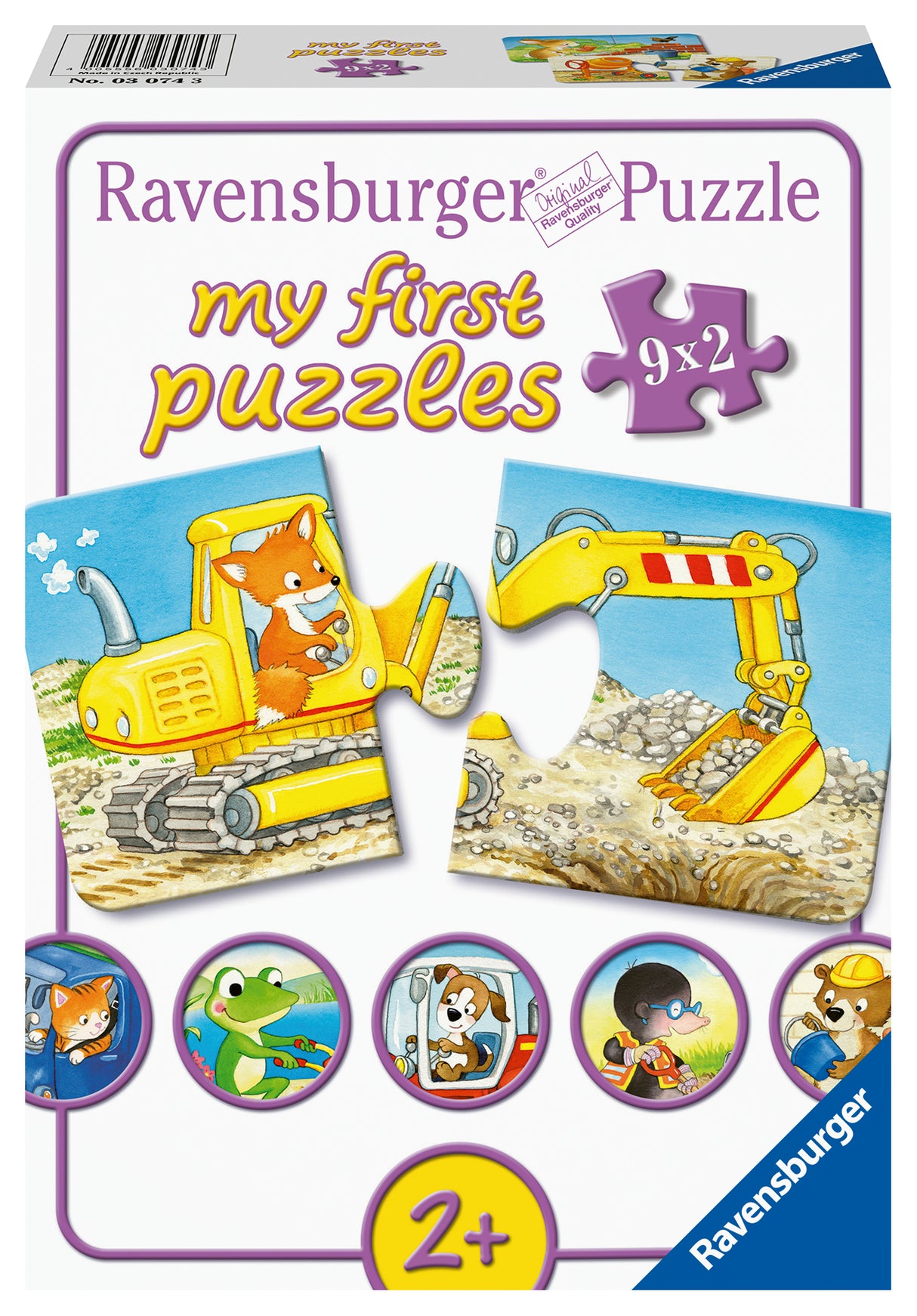 Ravensburger My First Puzzle 9x2 pc Construction 030743V