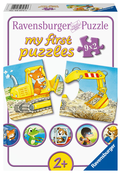 Ravensburger My First Puzzle 9x2 pc Construction 030743V
