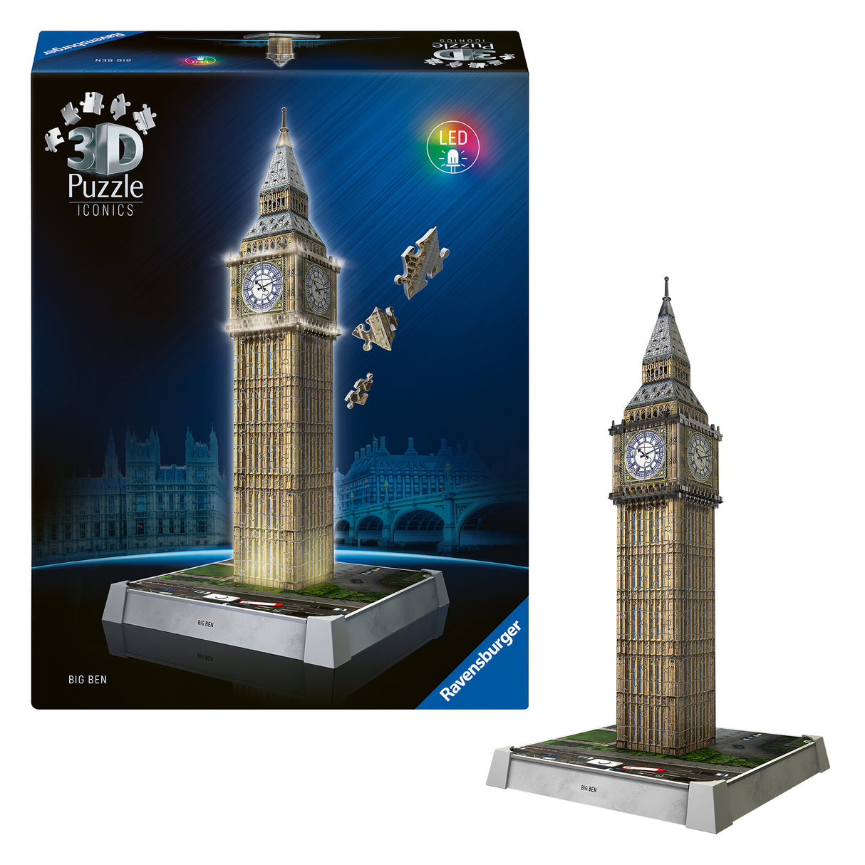 Ravensburger 3D Puzzle With LED Light: Big Ben 12008025V