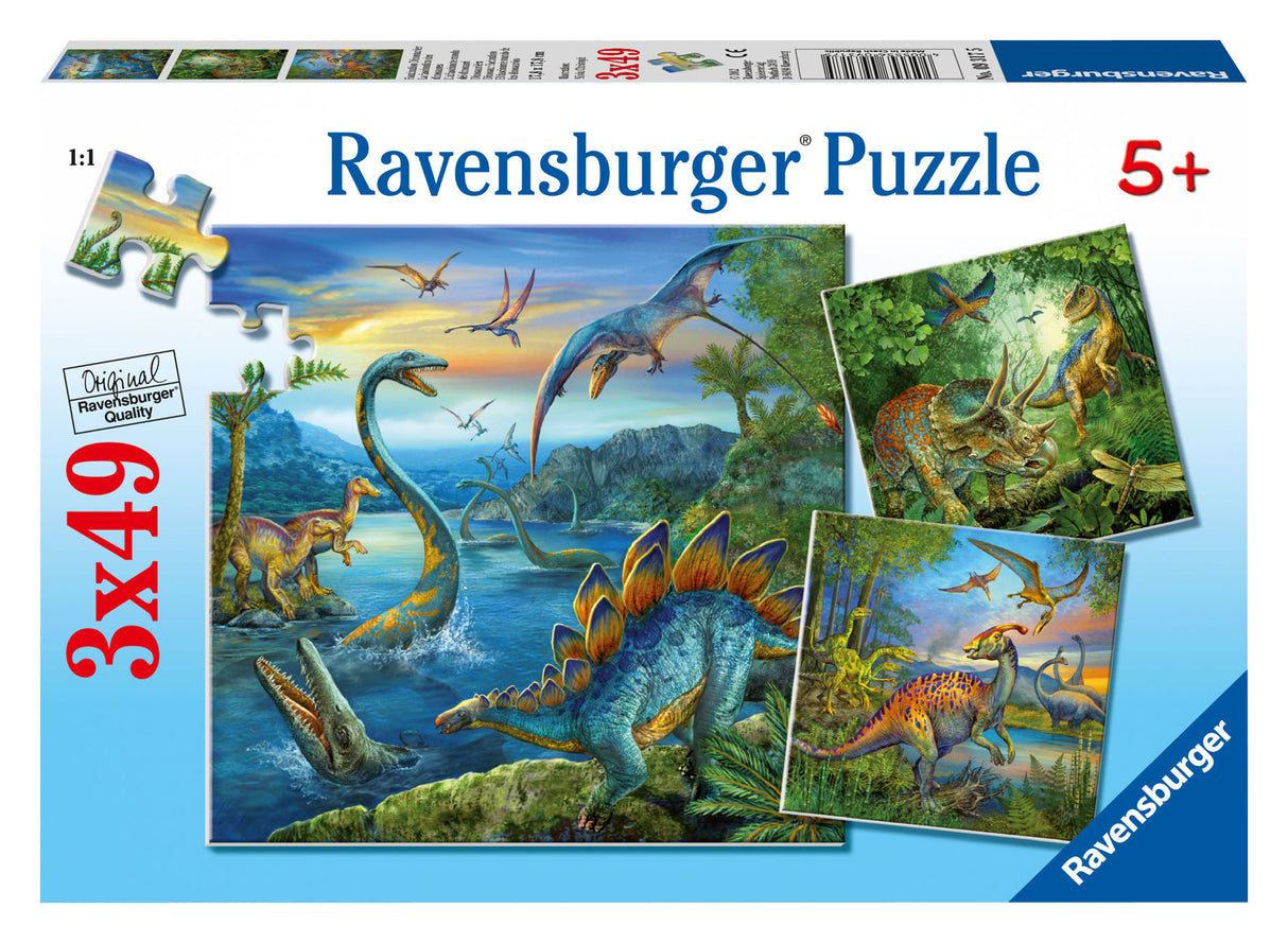 Ravensburger Puzzle 3x49 pc Dinosaurs 093175V